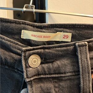 Levi's Ribcage Boot Women Jeans - Dark Gray